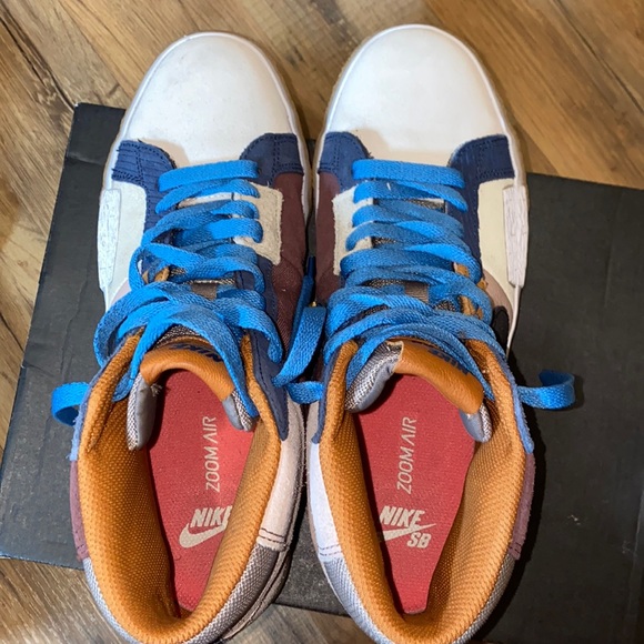 Nike SB air zoom blazer mid mosaic pack brown dark wine - Picture 7 of 8